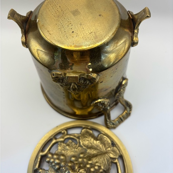 Ornate Gold Decorative Container with Handles - Picture 10 of 10